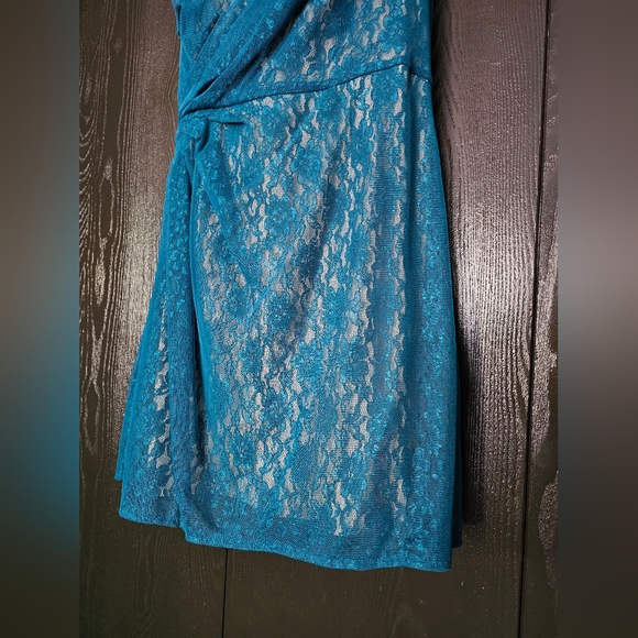 πππππ’π₯ $πππ Blue Teal lace dress Jessica Simpson Size 12 New with tags - Picture 5 of 16